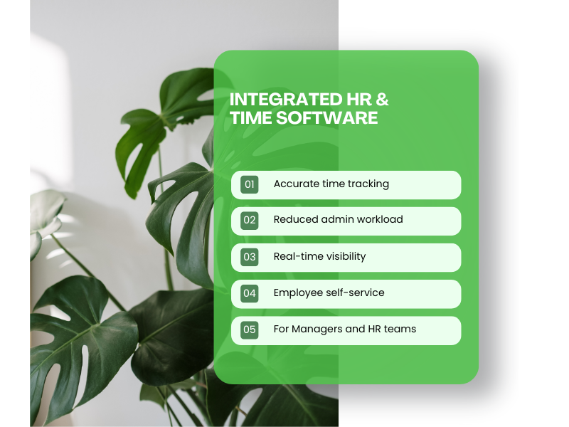 Integrated HR & Time software